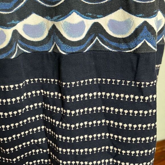 Tommy Bahama Women's Shift Dress Cotton Scalloped Print Multicolor Size Large - Picture 3 of 13